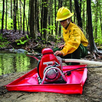 MINI BASIN 32" x 32" x 4" 22OZ VINYL RED