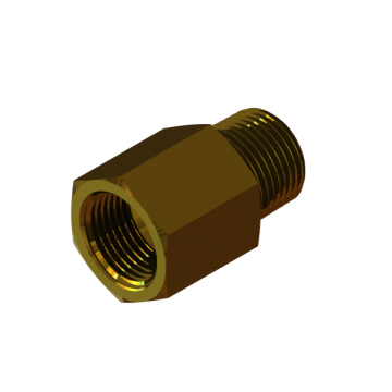 B-6601W-27 ADP 3/8" M. NPT TO 3/8"FEM NPT